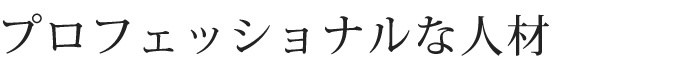 プロフェッショナルなデザイナーの人材